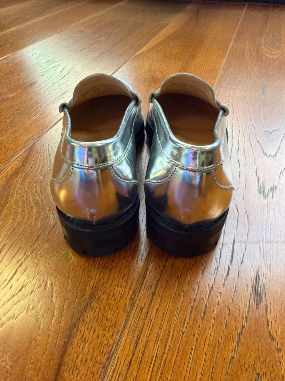 J.Crew Winona Penny Loafers In Metallic Leather - Picture 5 of 11
